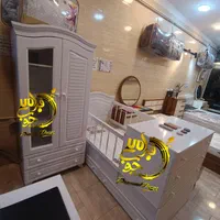 سیسمونی*سرویس تخت خواب نوزاد۲منظوره مدل*پورشه|تخت و سرویس خواب|رشت, استقامت ۲|دیوار