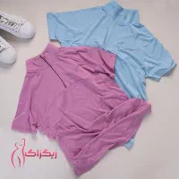 تیشرت نیم زیپ استین کوتاه