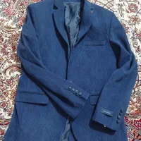 کت تک مخمل کبریتی ابی کاربنی