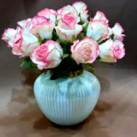 گل رز پارچه ای  مصنوعی|گل مصنوعی|قم, باجک یک|دیوار
