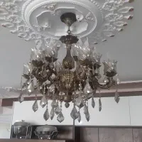 لوستر  برنز ۱۲ شاخه در حد نو