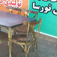 میز و صندلی غذاخوری مقاوم چوب و فلز mj2001|میز و صندلی غذاخوری|قم, الغدیر|دیوار
