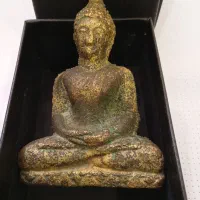 مجسمه برنز بودا .خیلی قدیمی .نماد عبادت