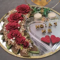 دسته گل عروس.دسته گل حنا.سینی حنا