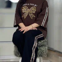 ست تیشرت شلوار پاپیون
