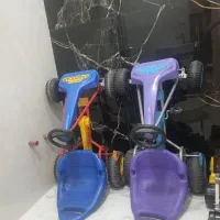 ۲عدد ماشین پدالی و تاب دوقلوی موزیکال مدل زرافه