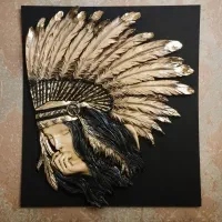 تابلو ورق طلا پر جلوه