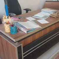 میز مدیریتی و کنسول کناره کشو دار