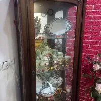 بوفه قهوه ای چوب راش|بوفه، ویترین، کنسول|تربت جام, شهرک آزادگان|دیوار