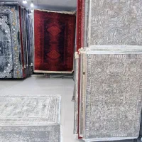 فرش قرمز مشکی سنتی طراحی پتینه ای جدید * نقد و قسط