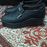 کفش چرم طبی زنانه دور دوزی سایز ۳۸|کیف، کفش، کمربند|نسیمشهر, |دیوار