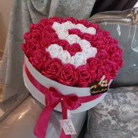 دسته گل جاودانه روبانی|گل مصنوعی|تبریز, |دیوار