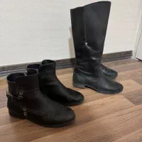 بوت بلند و کوتاه چرم