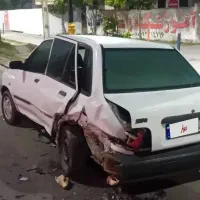 پراید مدل ۸۶ تصادفی