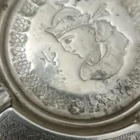 زیر سیگاری نقره قلم کاری