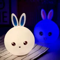 چراغ خواب سیلیکونی خرگوشی (ارسال رایگان)|چراغ خواب و آباژور|قم, دروازه ری|دیوار