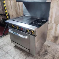 اجاق گاز ۲ شعله به همراه صفحه گریل امپریال آمریکا|کافیشاپ و رستوران|تهران, سعادتآباد|دیوار