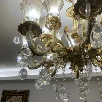 لوستر برنز ۱۶ شاخه|لوستر و چراغ آویز|کرج, شاهین‌ویلا|دیوار