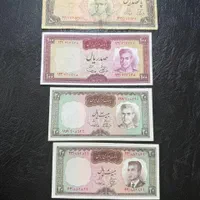 جفت ده ریال ۱۳۳۲ و تعدادی شاهی و جمهوری خارجی|کلکسیون سکه، تمبر، اسکناس|شیراز, قدوسی شرقی|دیوار