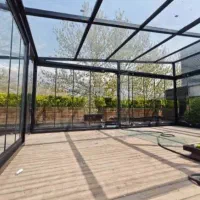 بالکن حمام پارتیشن نرده شیشه سکوریت درکرکره اتومات