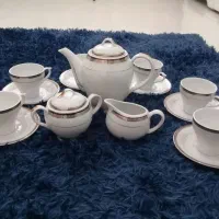 کتری چدنی سرویس چایخوری مقصودلیوان طلایی کره ای|قوری، کتری، قهوه‌ساز دستی|مشهد, الهیه|دیوار