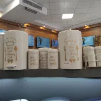 سرویس آشپزخانه بلانزو ۱۸پارچه درب فلزی ۴۰۴۵کرم