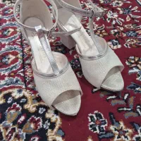 کفش سفید مجلسی پاشنه بلند|کیف، کفش، کمربند|تکاب, |دیوار