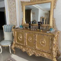اینه و کنسول انتیک با ۲ عدد کنجه