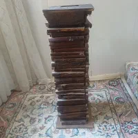 گلدان چوبی بلند
