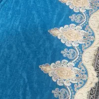 پرده مخمل آبی بفروش میرسد|پرده، رانر، رومیزی|آبدانان, |دیوار