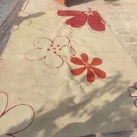 گلیم فرش کرم ۶ متری