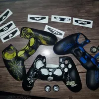 ۷ عدد لایت بار دسته ps4 و سه عدد روکش دسته