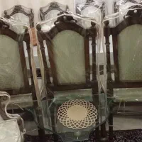 میز ناهار خوری و صندلی تمام چوب راش|میز و صندلی غذاخوری|تهران, سلیمانی|دیوار