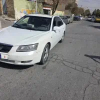 سوناتا۲۰۰۷ سفید معاوضه با خودرو و ملک مسکونی