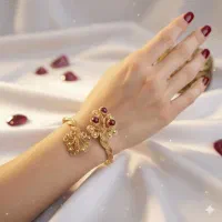 دستبند فری سایز مفتول مسی و سنگ های متنوع