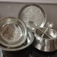 سرویس ظروف مسی سیسمونی یا نوزادی عتیقه وانتیک