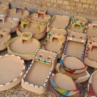 منقل گلی خوش طرح و رنگ