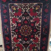 پشتی دستباف نخ کرک نقشه بیجار