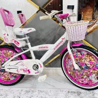 دوچرخه سایز ۲۰ دخترانه صورتی کاملا مرتب|دوچرخه، اسکیت، اسکوتر|محمدشهر, همایون ویلا|دیوار