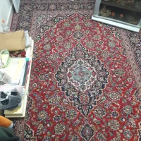 فرش ۶متری کاشان زمینه قرمز