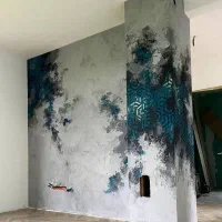 نقاشی کلاسیک/پتینه و میکروسمنت/کف / استخر/ کابینت|خدمات پیشه و مهارت|کلاردشت, |دیوار