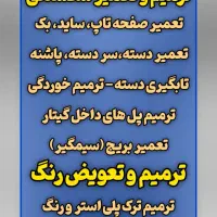 گیتار تعمیر و سرویس تابگیری دسته ضمانت کتبی|گیتار، بیس، امپلیفایر|تالش, هشتپر|دیوار