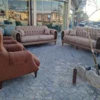 مبل چستر ( جدید ) کرم و قهوه ای|مبلمان خانگی و میز عسلی|بیرجند, |دیوار