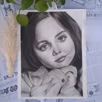 سفارش نقاشی سیاه قلم درانواع سایزها|تابلو، نقاشی، عکس|قم, صفائیه|دیوار
