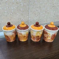 جا ادویه چهار تایی سرامیک کار دست