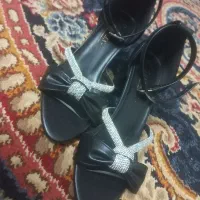 دو جفت  صندل مشکی نو|کیف، کفش، کمربند|یزد, |دیوار