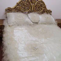 روتختی ساتن دونفره کاملا سالم مناسب جهیزیه