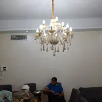 دوعدد لوستر کریستال ۱۲شاخه|لوستر و چراغ آویز|تهران, شمس‌آباد|دیوار
