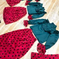 ست لباس یلدایی مادر دختری (بولیز ،دامن)