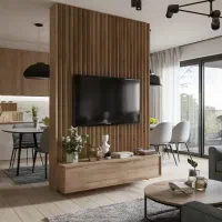 طراحی و اجرای تی‌وی‌وال Tv Wall|میز تلویزیون|تهران, ونک|دیوار
